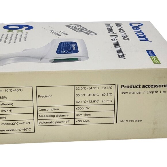 3x Berrcom Non-Contact Infrared Forehead Thermometer Model JXB-178 Body Temp - Picture 9 of 12